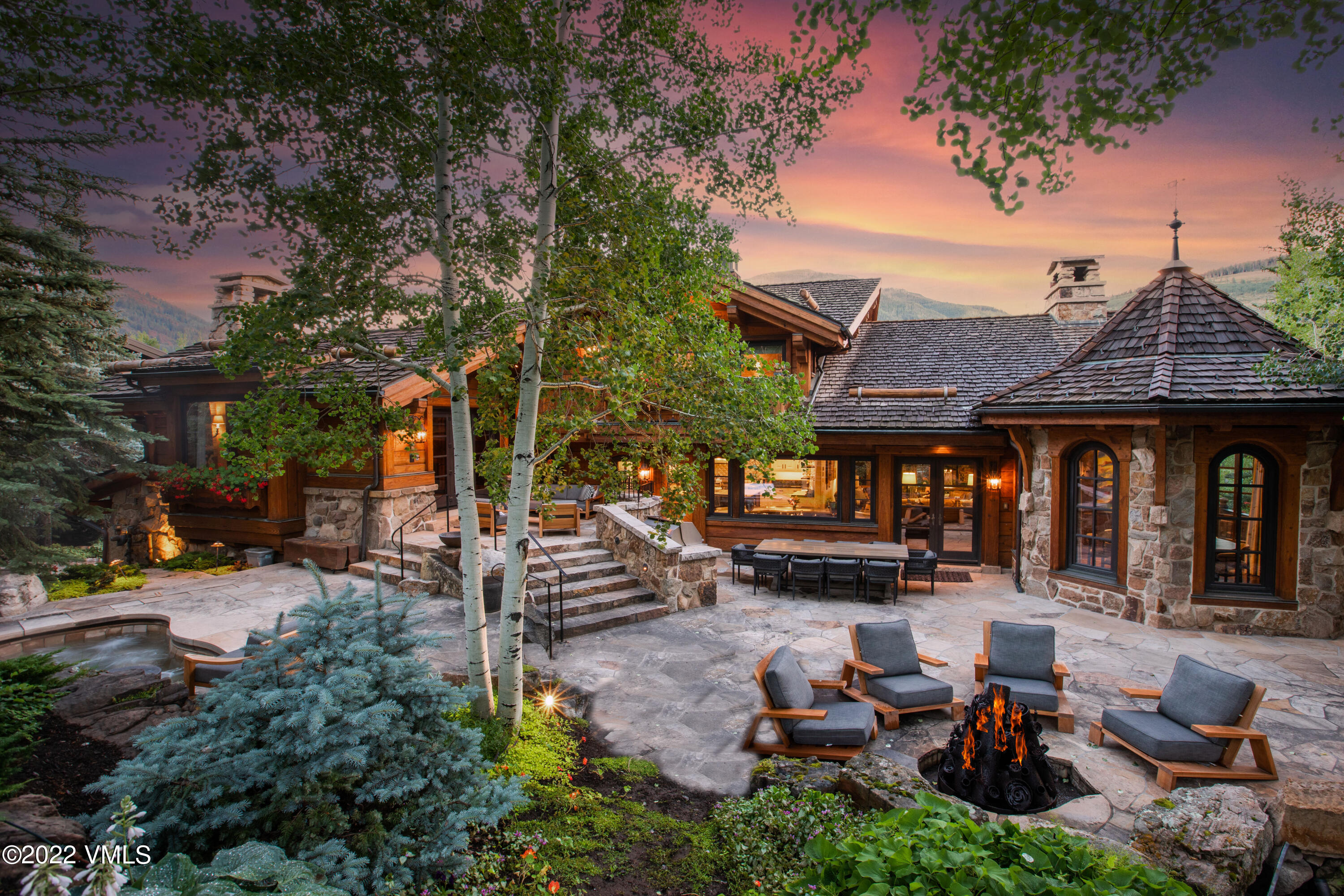 97 Rockledge Road Vail, CO 81657 - Photo 35 of 35 an outdoor space with patio furniture and potted plants
