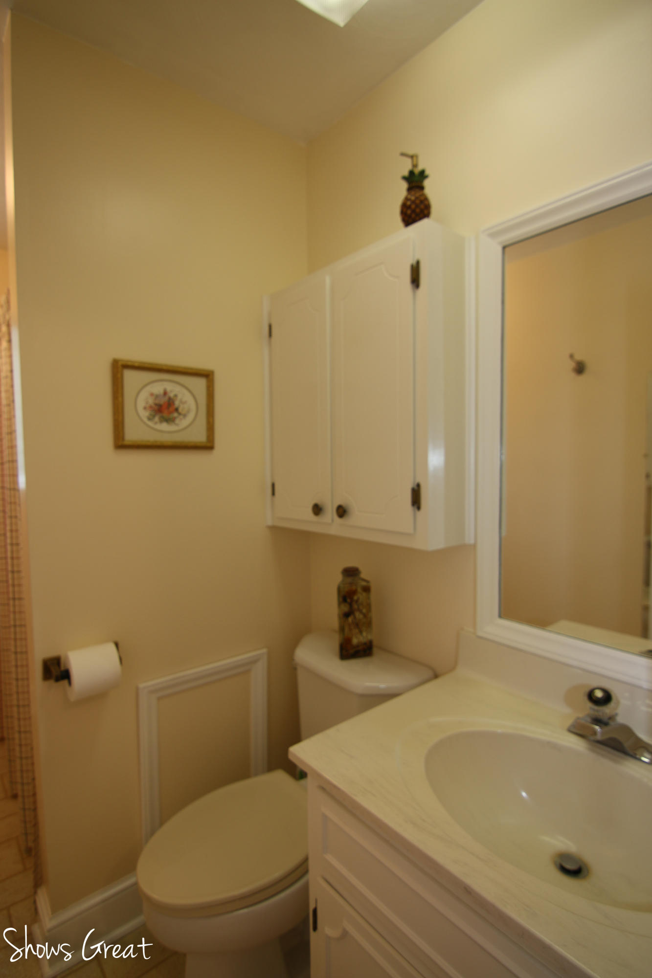 3315 Retreat Road Boones Mill, VA 24065 - Photo 49 of 57 a bathroom with a sink mirror vanity and toilet