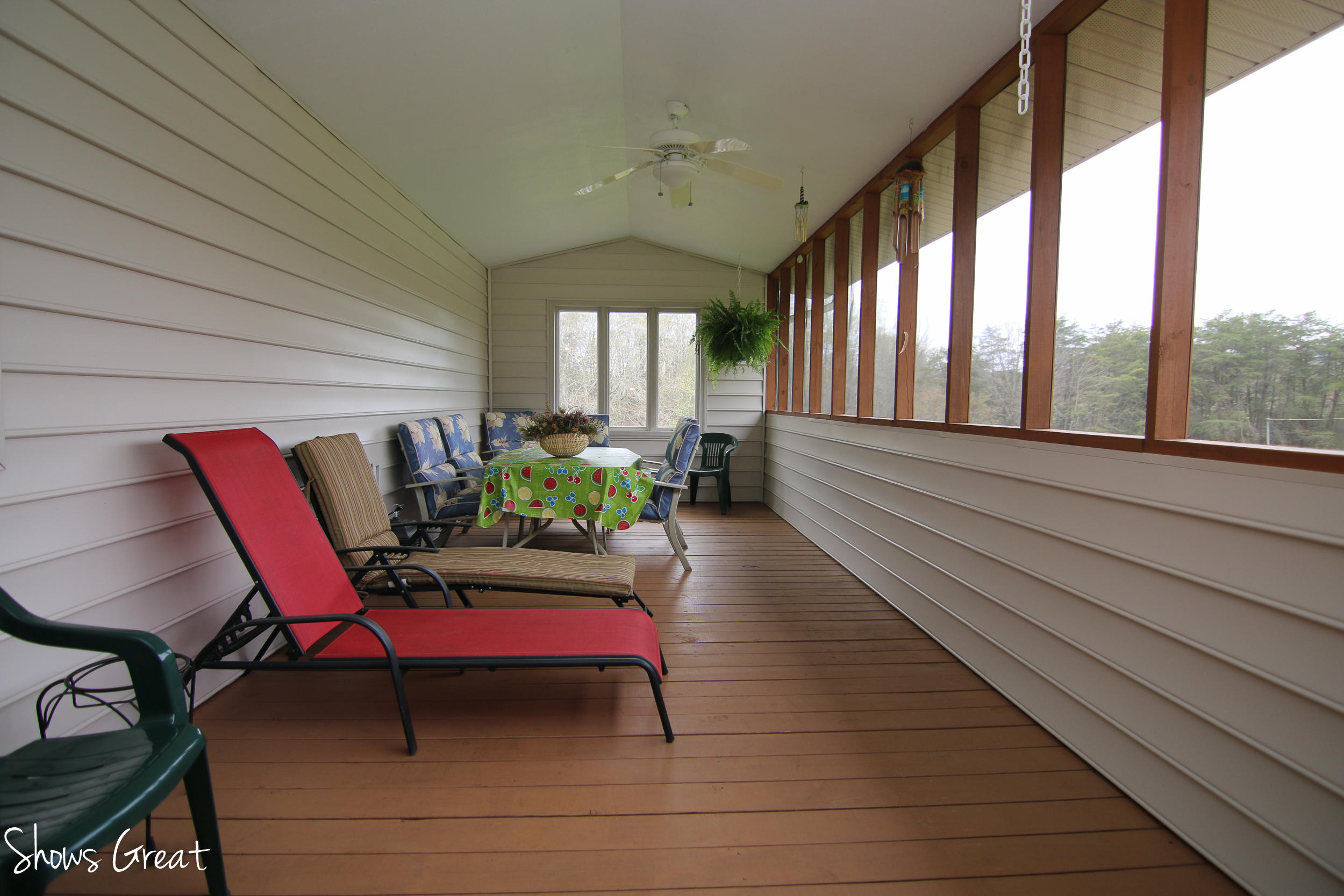 3315 Retreat Road Boones Mill, VA 24065 - Photo 52 of 57 a balcony with furniture and potted plants