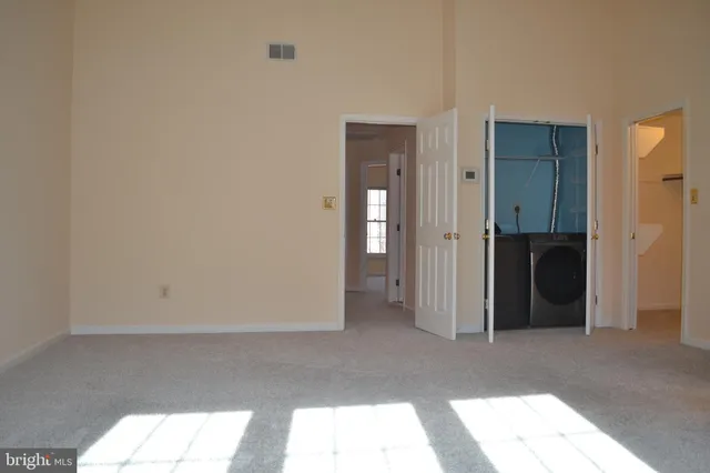 a utility room with a window