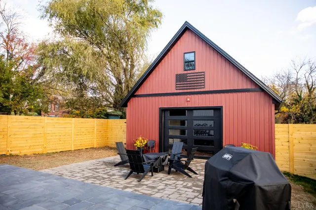 a view of swimming pool with outdoor seating