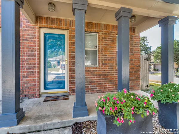 a flower plants in front of a house