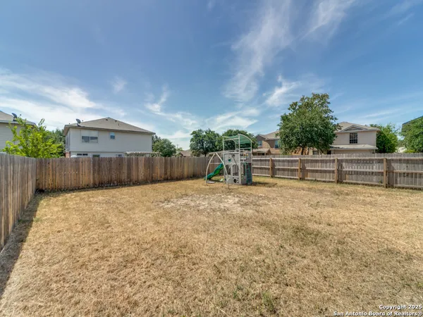 a backyard of a house