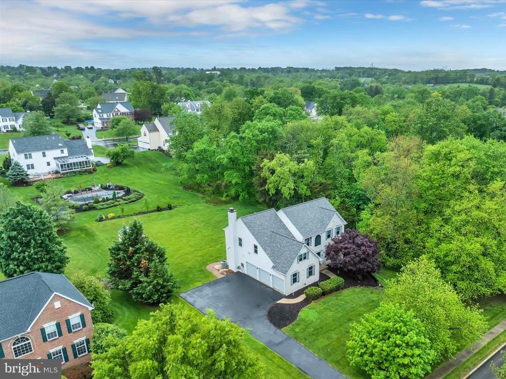 550 Betcher Road Trappe, PA 19426 - Photo 62 of 71 an aerial view of a house with garden space and street view