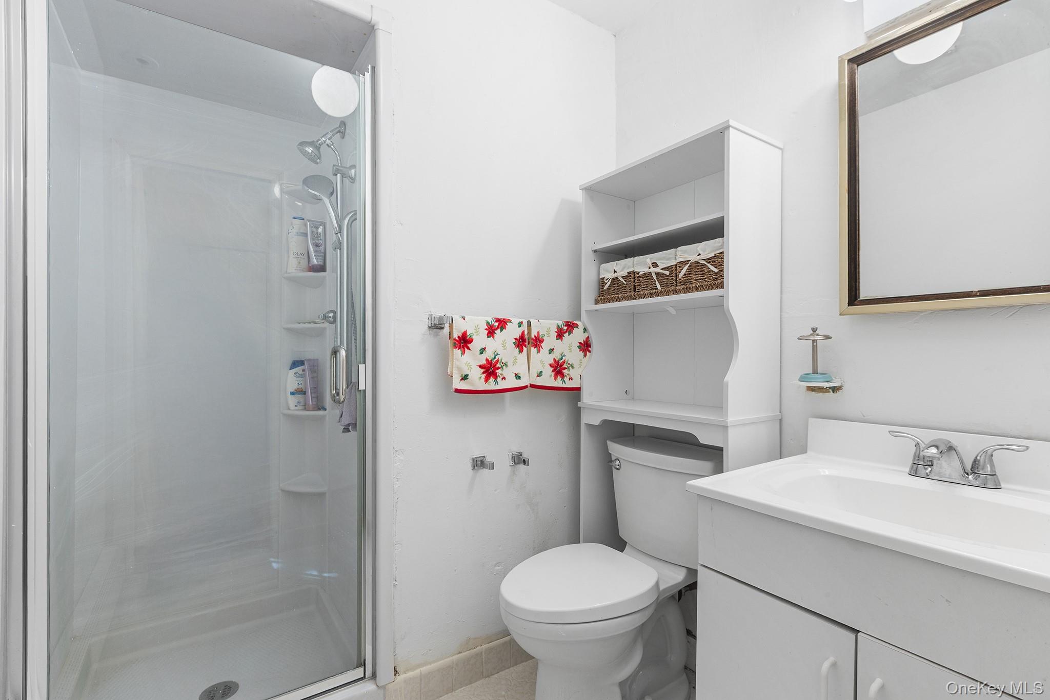 7 Byram Meadows Road Armonk, NY 10504 - Photo 25 of 32 a bathroom with a sink toilet and a mirror