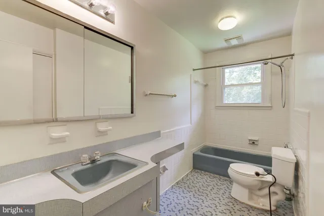 a bathroom with a sink toilet and vanity