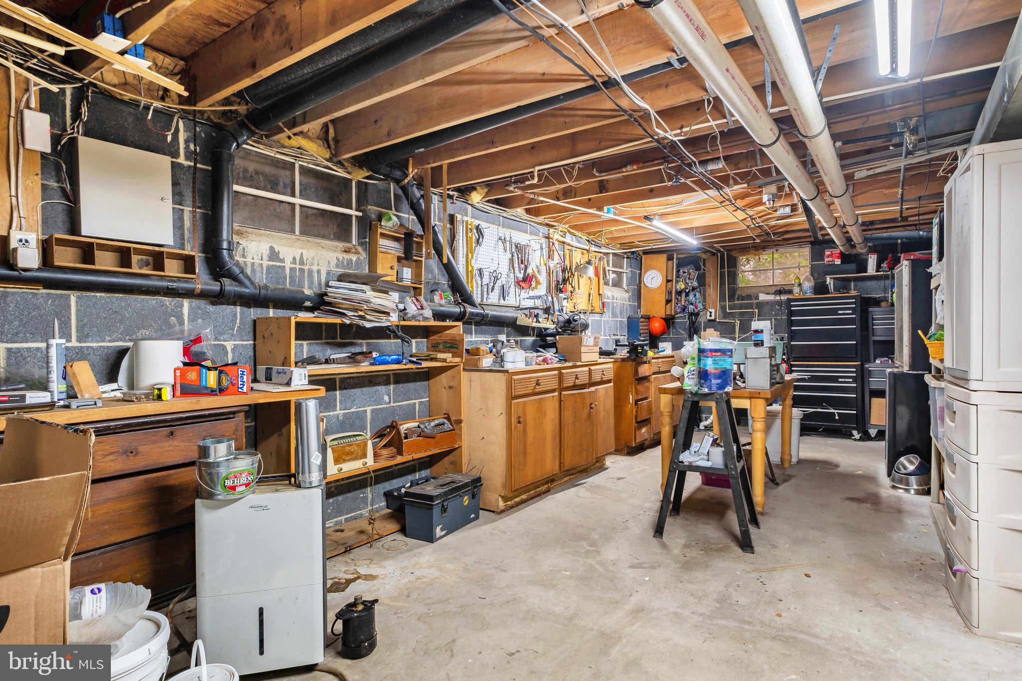 6 Dickson Drive Medford, NJ 08055 - Photo 49 of 64 workshop in unfinished basement