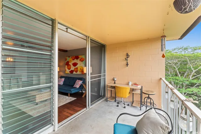 a view of an outdoor space with seating area