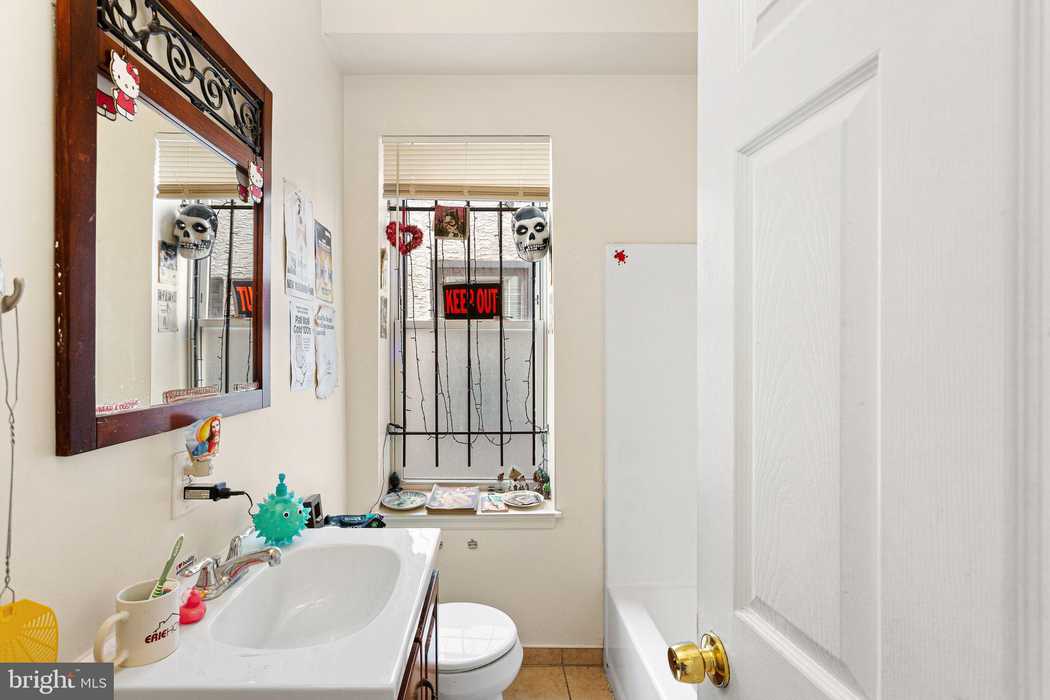 1910 North 17th Street Philadelphia, PA 19121 - Photo 11 of 14 Charming bathroom with unique decor.