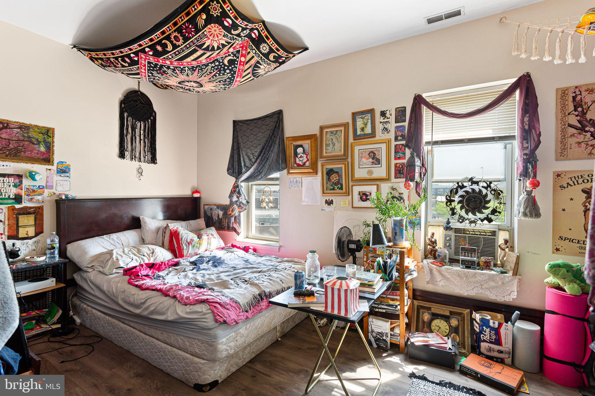 1910 North 17th Street Philadelphia, PA 19121 - Photo 5 of 14 Eclectic bedroom with vibrant decor.