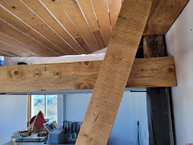 a view of a refrigerator in the kitchen
