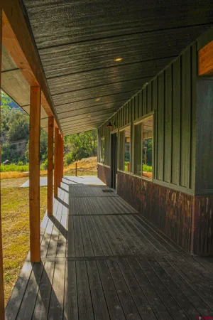 a view of a porch