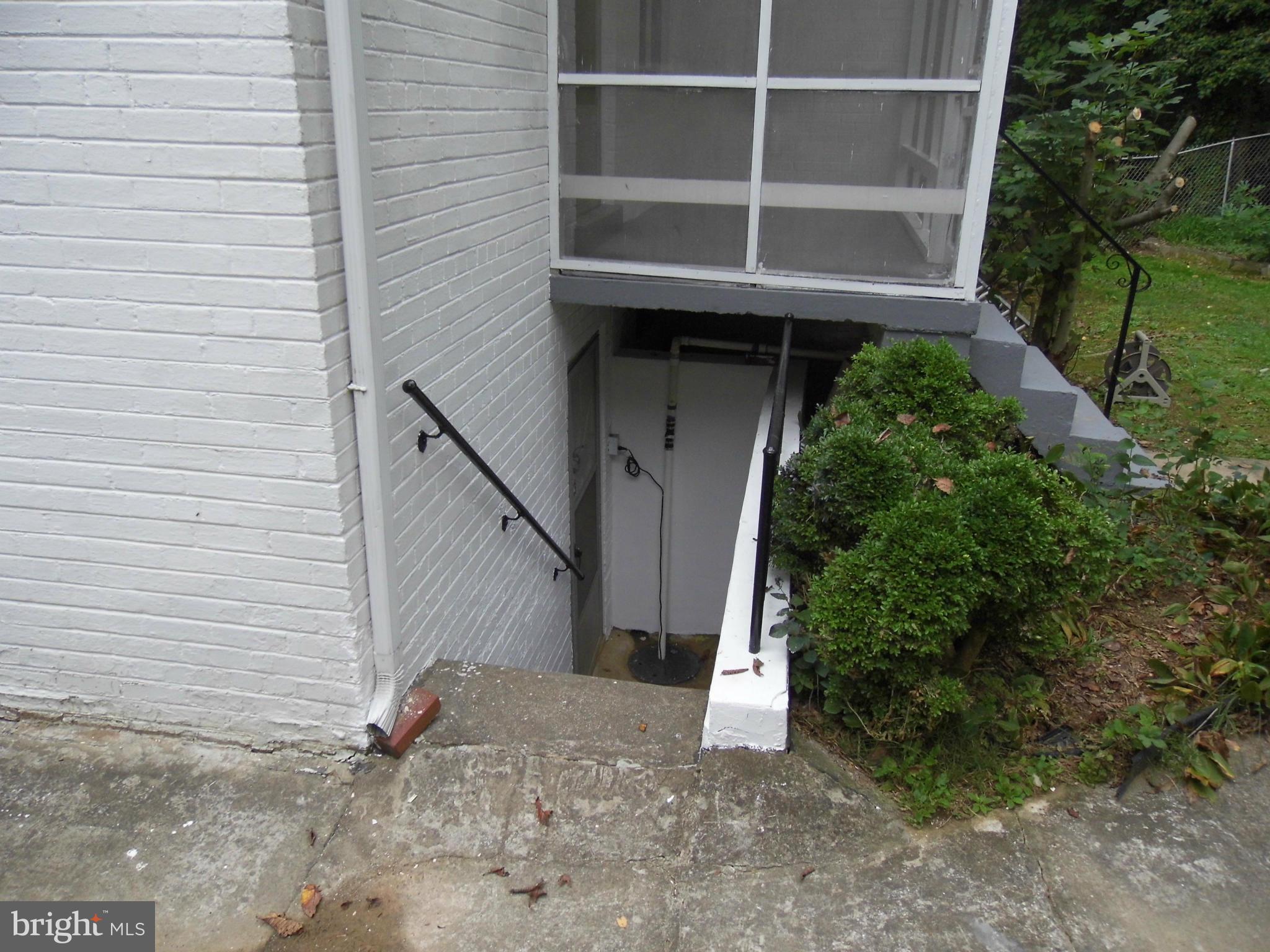 303 East Schuyler Road Silver Spring, MD 20901 - Photo 14 of 16 Basement Exit in Rear