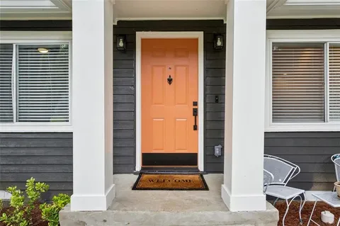 a view of outdoor space and porch