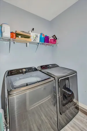 a room with gym equipment