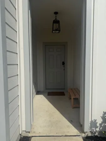 a view of front door