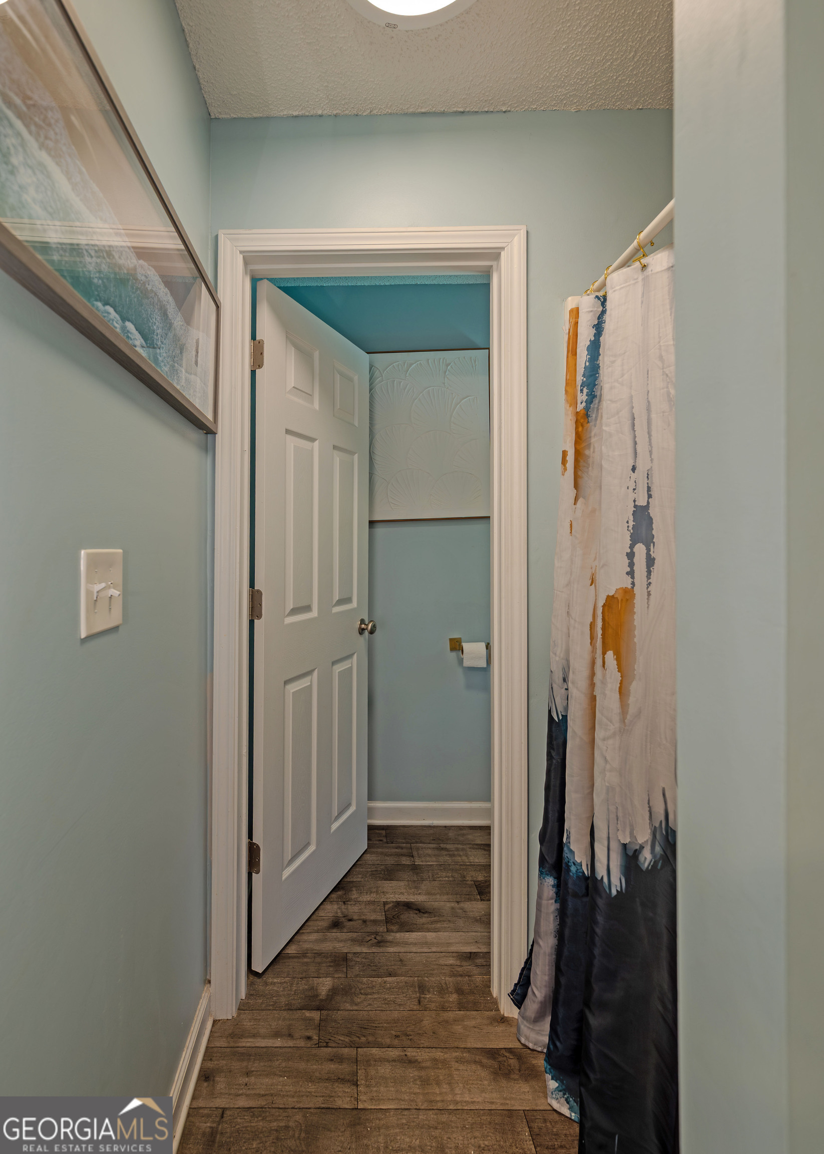 87 Little Milltown Road Hartwell, GA 30643 - Photo 24 of 39 a view of a hallway with wooden floor and staircase