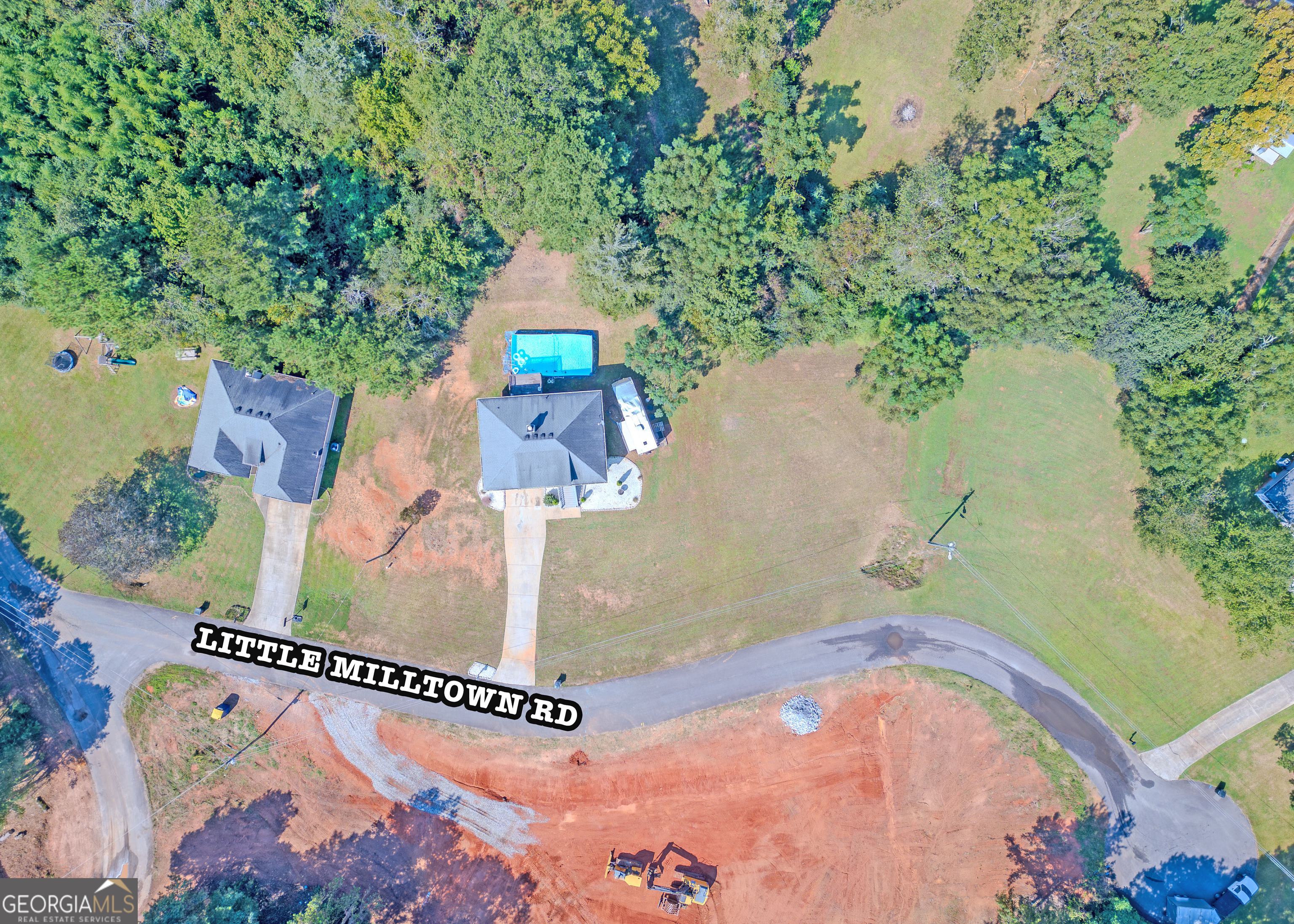 87 Little Milltown Road Hartwell, GA 30643 - Photo 36 of 39 an aerial view of a swimming pool