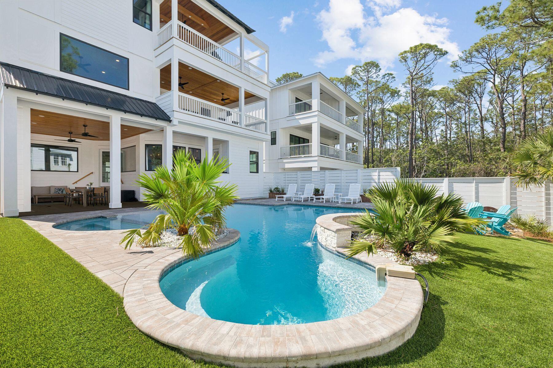 58 Santa Clara Street Santa Rosa Beach, FL 32459 - Photo 12 of 49 a swimming pool with outdoor seating