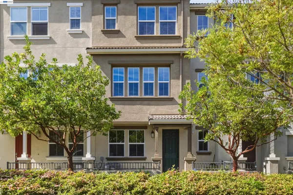 a front view of a building