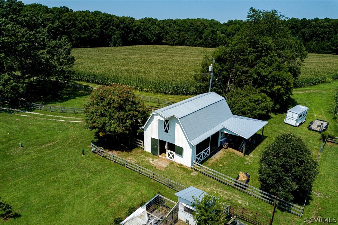 1161 Manakin Road Manakin-Sabot, VA 23103 - Photo 30 of 50 Barn aerial view with the dog pen and chicken hous