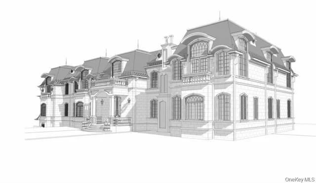 a front view of a building