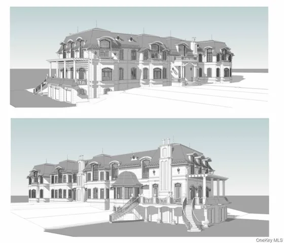 a front view of a building