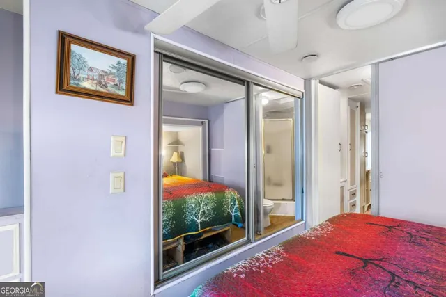 a view of a house with backyard and porch