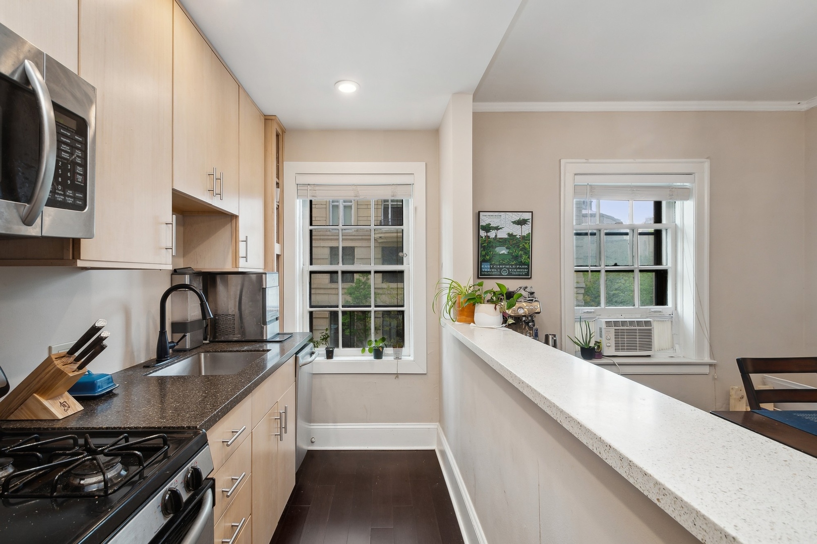 400 West Deming Place, Unit 2K Chicago, IL 60614 - Photo 5 of 10 a kitchen with stainless steel appliances a sink a stove and cabinets