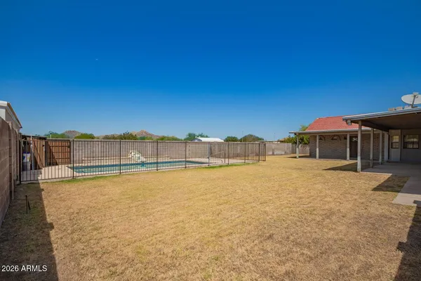 a house view with a outdoor space