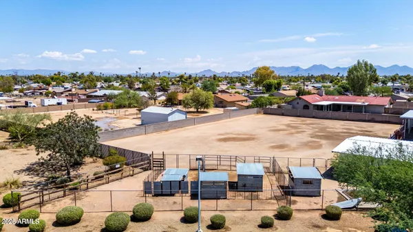 an aerial view of a city