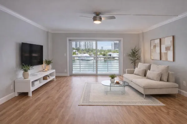 a kitchen with a sink stainless steel appliances and cabinets