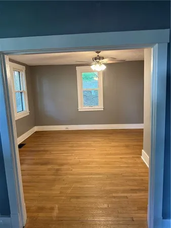 a view of an empty room