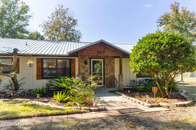 a front view of a house