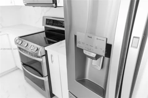 a close view of washer and dryer