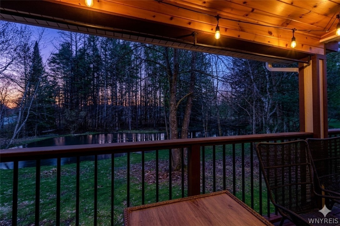 2566 Genesee Road Arcade, NY 14009 - Photo 4 of 50 Covered side deck overlooking pond
