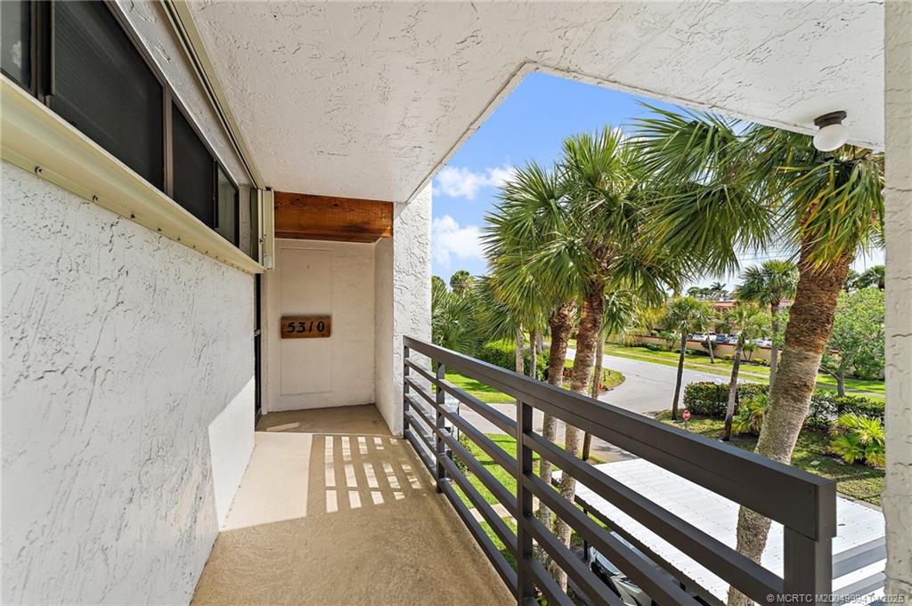 1950 Southwest Palm City Road, Unit 5310 Stuart, FL 34994 - Photo 12 of 72 a view of balcony with a potted plant