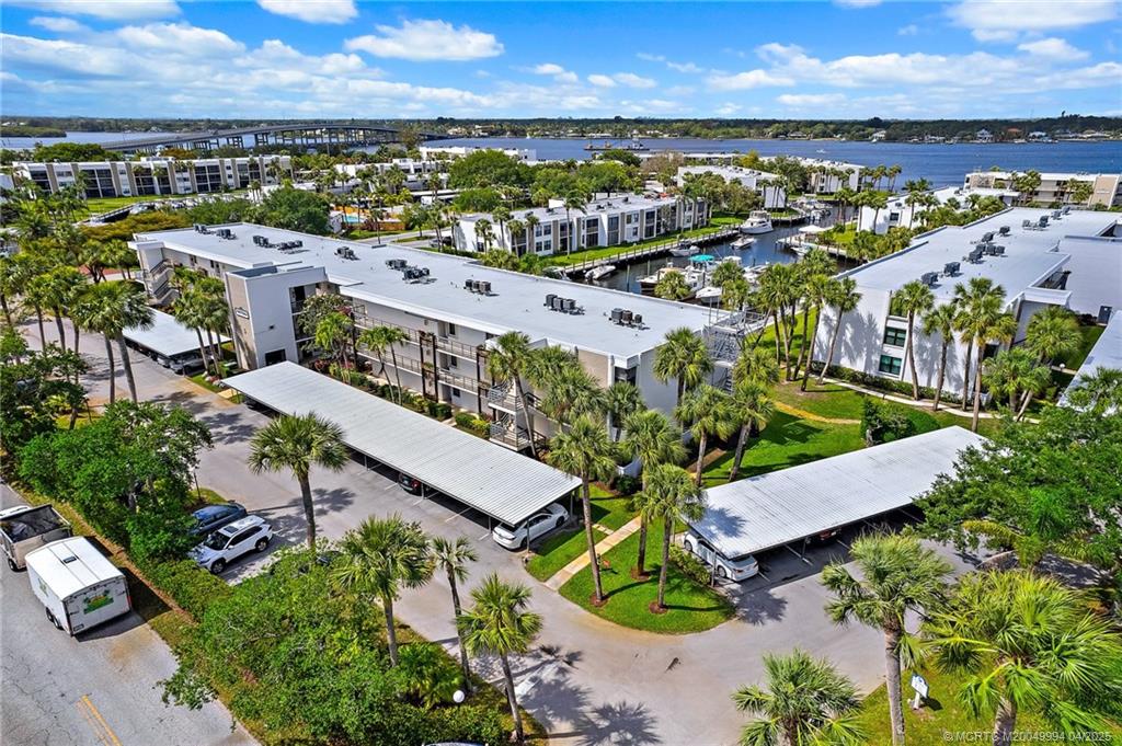 1950 Southwest Palm City Road, Unit 5310 Stuart, FL 34994 - Photo 59 of 72 an aerial view of a house with a garden