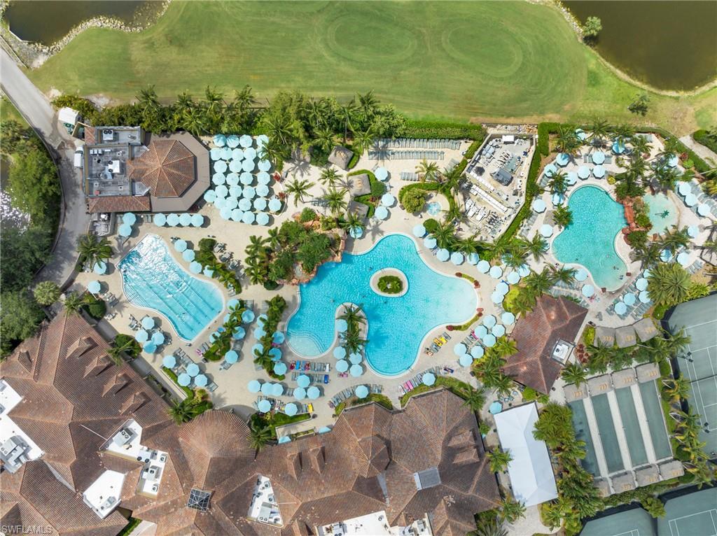 7840 Valencia Court Naples, FL 34113 - Photo 21 of 24 Aerial view of property's location with a pool