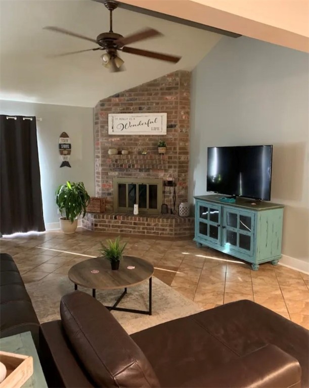 4010 Easy Street Corpus Christi, TX 78418 - Photo 2 of 17 a living room with furniture and a flat screen tv