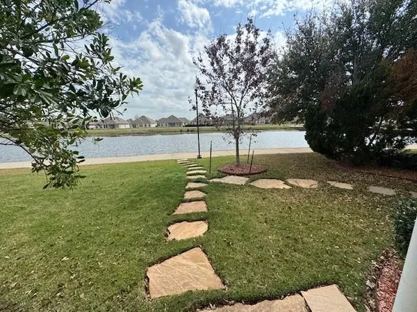 a view of a garden