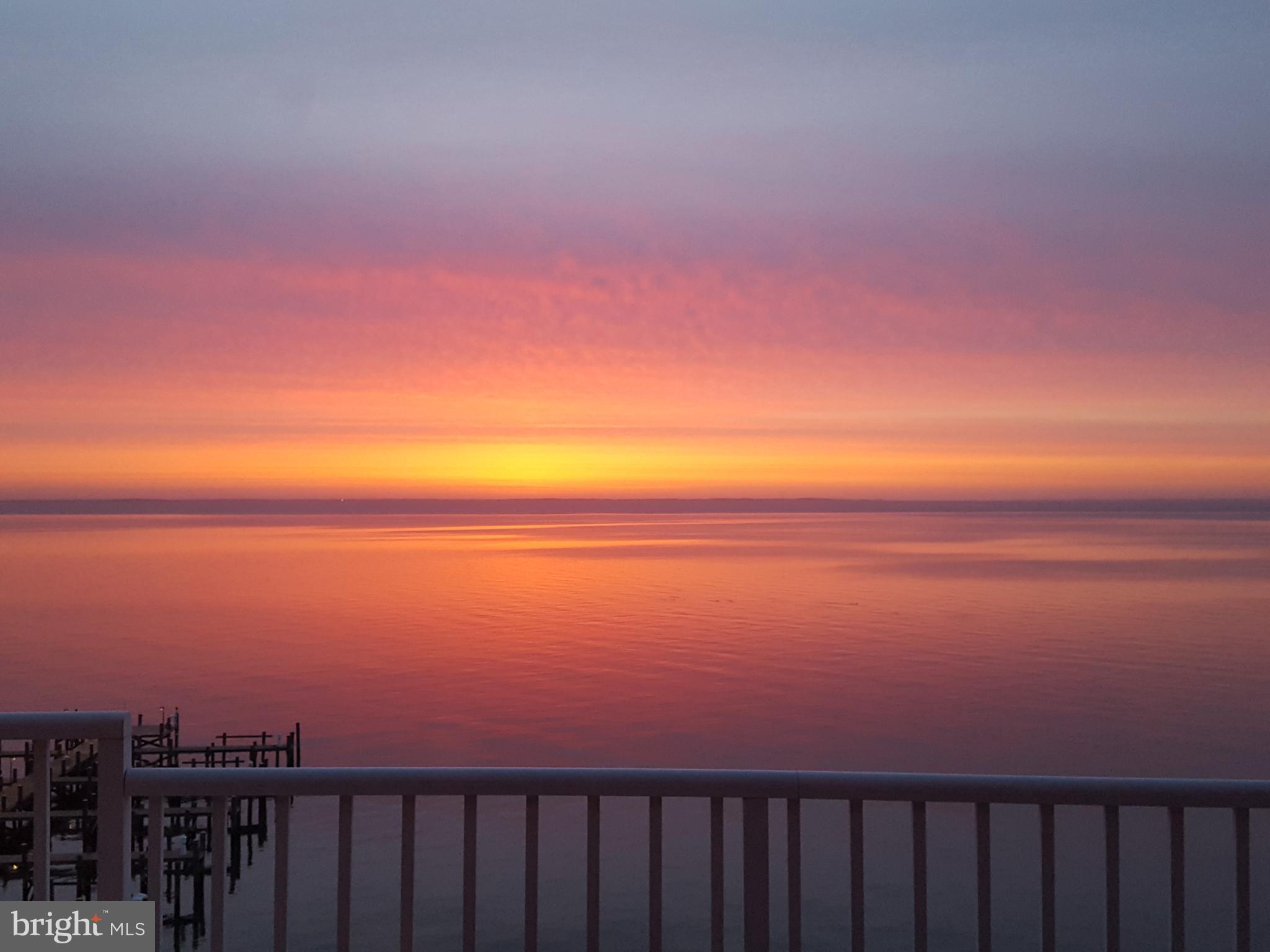 8501 Bayside Road, Unit 606 Chesapeake Beach, MD 20732 - Photo 22 of 32 Breathtaking sunrises to start your day.