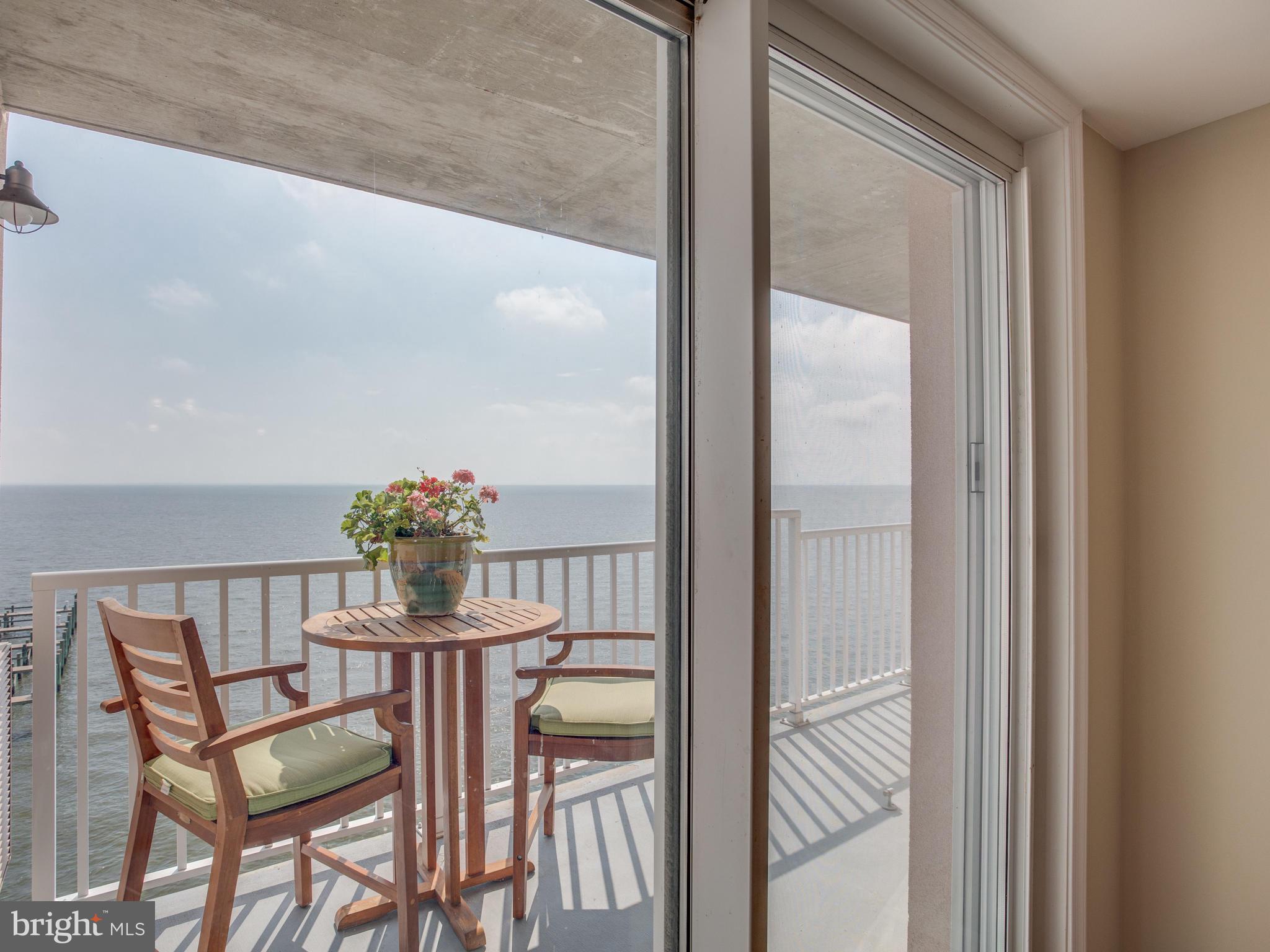 8501 Bayside Road, Unit 606 Chesapeake Beach, MD 20732 - Photo 4 of 32 Enjoy your morning coffee on the balcony