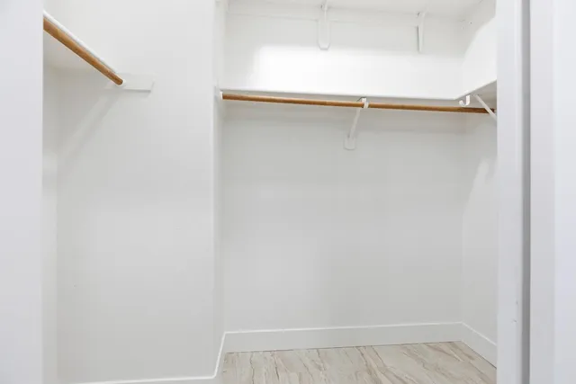 a close view of closet