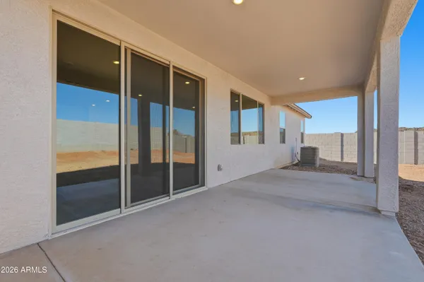 a house view with a garden space