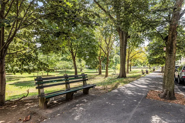 a view of outdoor space with seating area