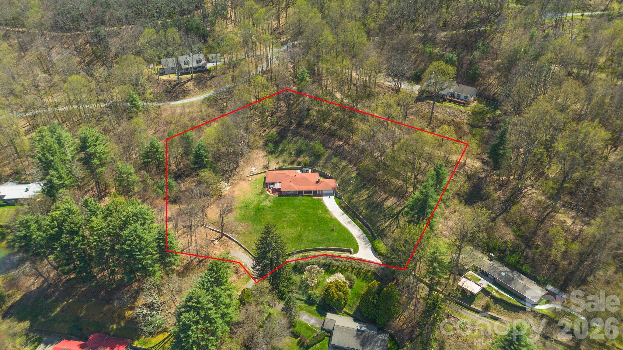 87 Rockwood Road Waynesville, NC 28786 - Photo 43 of 45 an aerial view of a yard