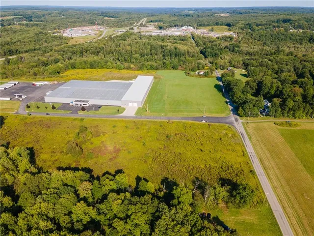 a view of an outdoor space and swimming pool