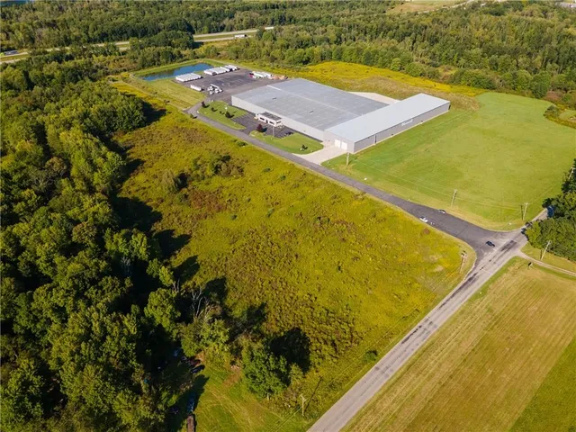a view of an outdoor space and swimming pool