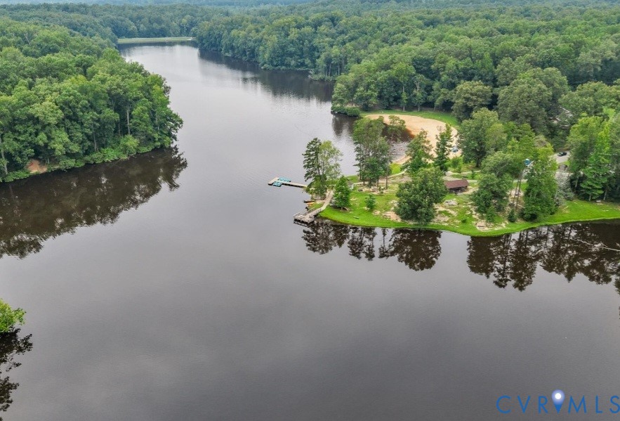 178 Barter Hill Road Cumberland, VA 23040 - Photo 29 of 34 Bird's eye view of a forest and a nearby Bear Cree
